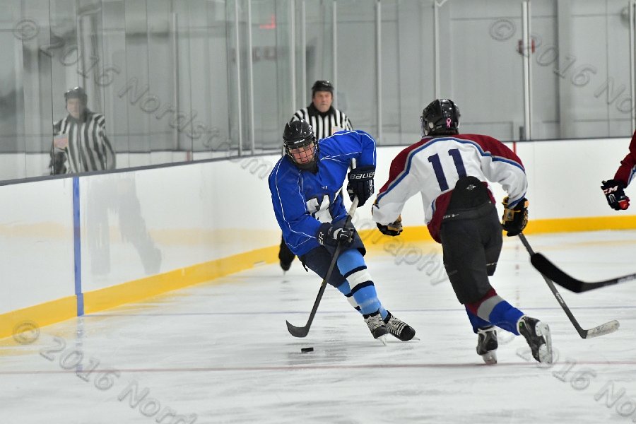 Wheaton College Men\'s Ice Hockey vs Middlesex Community College. - Photo By: KEITH NORDSTROM